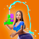 『Squirt Gun Girl: Garden Runner』ぷりけつ女レンジャーのウォーターガンアクションシンプルゲーム..