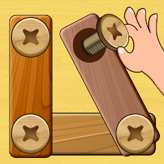 Wood Nuts u0026 Bolts Puzzle