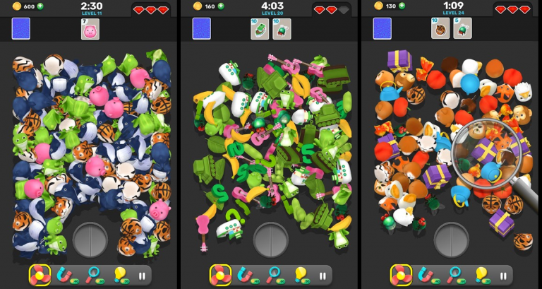 『Find 3D - Match Items』よーく目を凝らして見つけ出せ！宝探し系シンプルゲーム！！