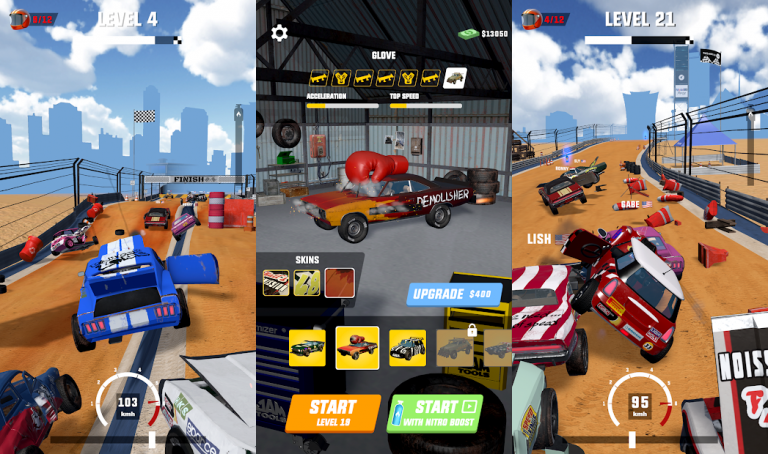 『Mad Racing 3D』色んな車でド派手なマッドレースが楽しめる爽快感抜群の3Dレースゲーム！！