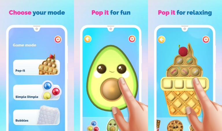 『Bubble Ouch: Pop it Fidgets & Bubble Wrap Game』お手軽に気泡を潰すプチプチ感が楽しめるシンプルゲーム！