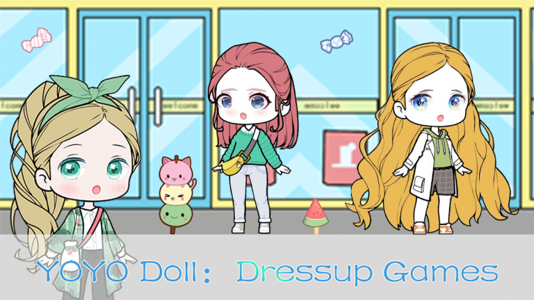 『YOYO Doll - dress up games』自分だけのオリジナルキャラクターを可愛く着せ替えられる着せ替えファッションゲーム！！