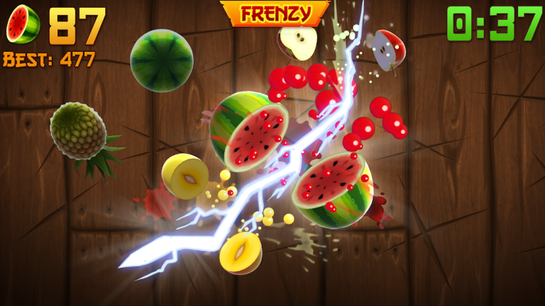 『Fruit Ninja®』フルーツを切るだけのシンプルアクションゲーム！！
