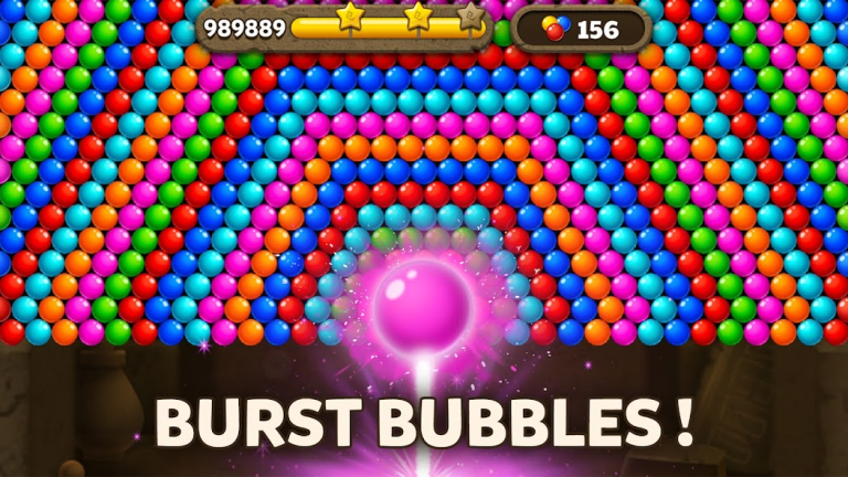 『Bubble Pop Origin! Puzzle Game』同じ色の玉をぶつけて玉を落としていこう！玉を壁にぶつけてクッションさせたり爆弾やロケットなどのアイテムを使い豊富なステージをコンプリートしよう！