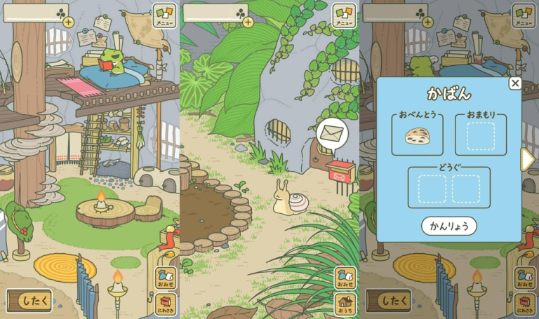 『旅かえる』かえるの旅路を見守るだけ。心ほっこり、癒しの放置ゲーム！