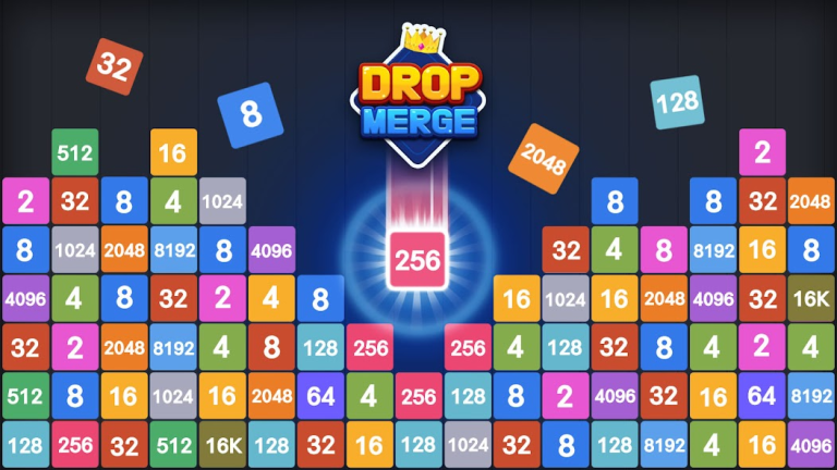 『Drop Merge® : 数字パズル』マージパズルの超新星、落下式マージパズルゲーム！！