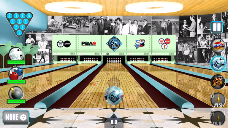 『PBA® Bowling Challenge』ボールが転がる＆ピンにあたるリアルな効果音がたまらない！ボール＆ステージも豊富＆オフライン機能なので好きなタイミングでどこでも遊べるのが魅力！