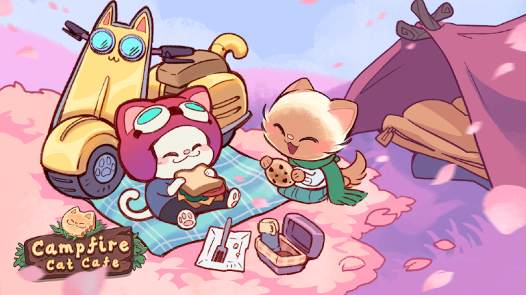 キャンプファイヤーの猫カフェ、とんでもない数のガチャが回せちゃう育成系放置RPG！！