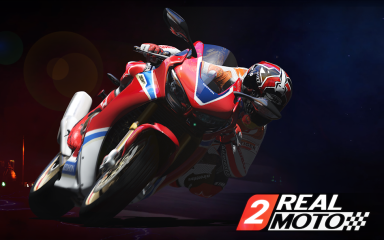 『Real Moto 2』リアルなエンジン音＆フルスピードからのブレーキングがたまらない！ライセンス別に毎週ポイントのランキング形式で大量のゴールドが貰えるなどやりこみ要素満載！