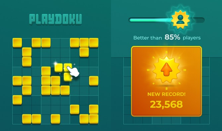 『Playdoku: ブロックパズルゲーム』直感的に楽しめる脳トレパズルゲーム！！