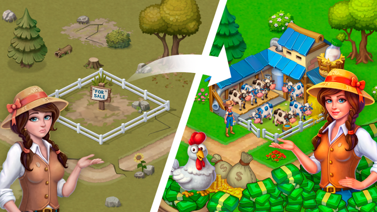 『Idle Farmer: Mine Game』タップ一つで農業帝国！放置で築く、あなたの収穫王国。