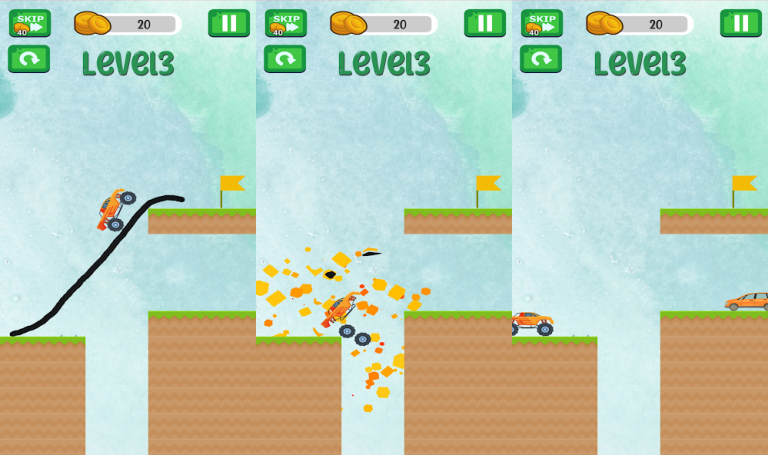 『Draw Bridge Puzzle - Draw Game』描いた橋が運命を変える！創造力と戦略性が試される、新感覚パズルゲーム！