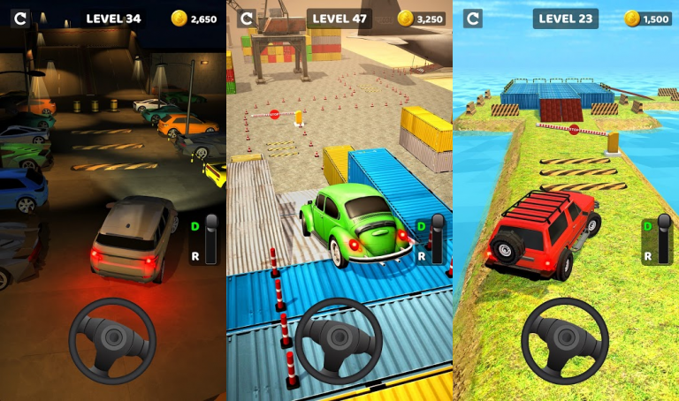 『Real Drive 3D』様々なコースを三人称視点で運転するシンプルなドライブゲーム！