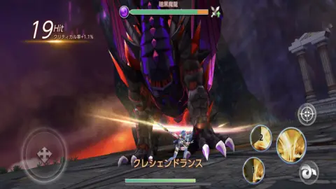 戦闘はド派手なスキルと回避アクションで爽快感抜群！