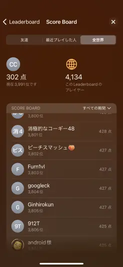 なんとランキング機能が搭載！！