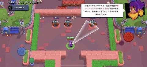 バーチャルパッド、ボタン操作でとっても簡単！！