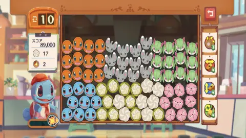 パズル要素は片手の指一つで超簡単操作！！