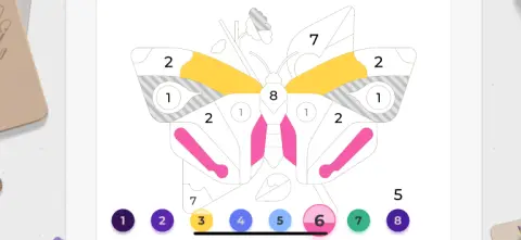 数字で簡単に色塗りが楽しめる！！
