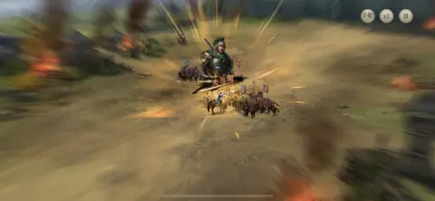 武将アイコンをタップすれば任意のタイミングでスキル発動！！