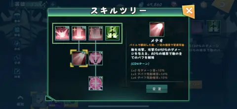 スキルは自分で選択して装備出来るぞ！