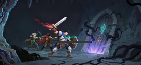 派手な魔法と最強パーティ作りを楽しむドット絵RPG！