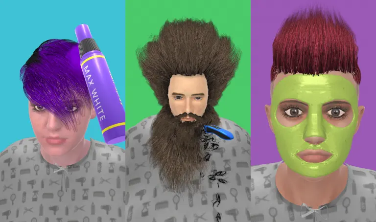 Real Haircut Salon 3Dのメインビジュアル