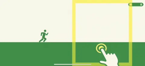 操作方法は移動したい方向の画面を長押しするだけ！