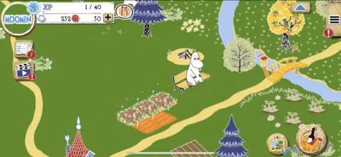 動くデコをタップするとムーミン達のアニメーションが楽しめる！！