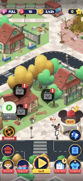 どんどんパズルをクリアしていき、レベルをあげていこう！